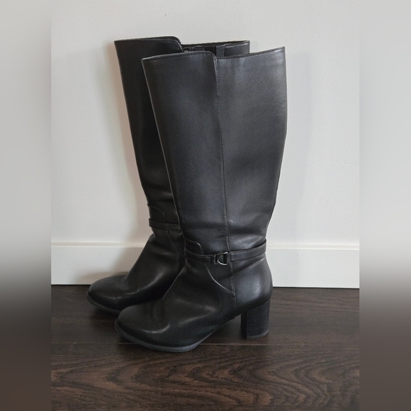 Naturalizer Leather Boots Size 8W - Picture 2 of 16